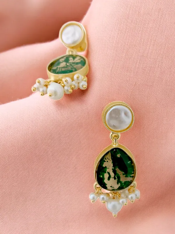 Premium_Latest_Stone_Based_Pearl_Earring_Set