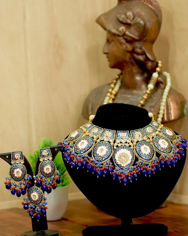 Premium_Meenakari_Choker_Necklace_Set