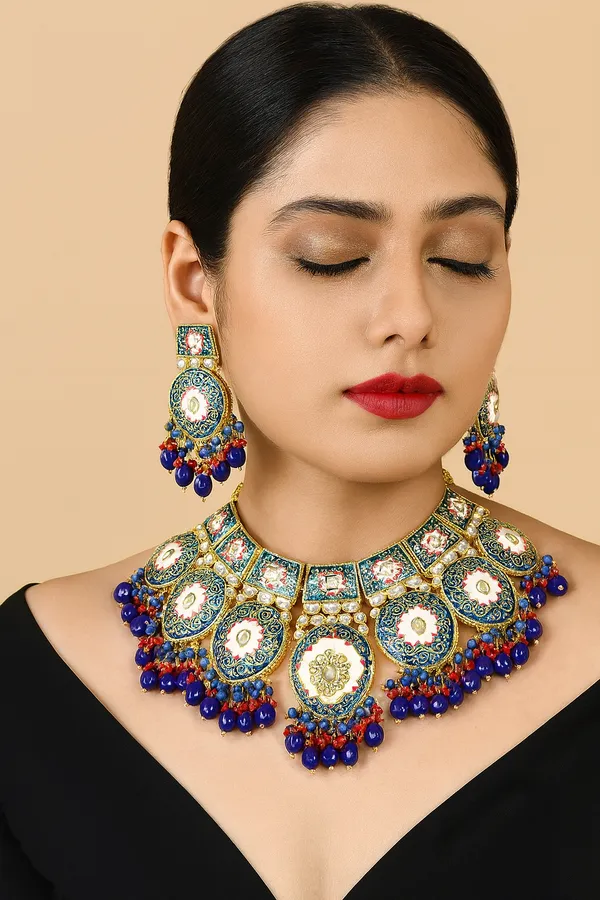 Premium_Meenakari_Choker_Necklace_Set