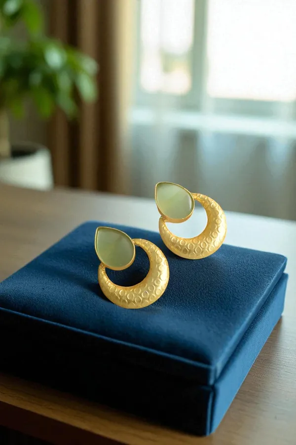 Premium_Mint_Green_Stone_Based_Earring