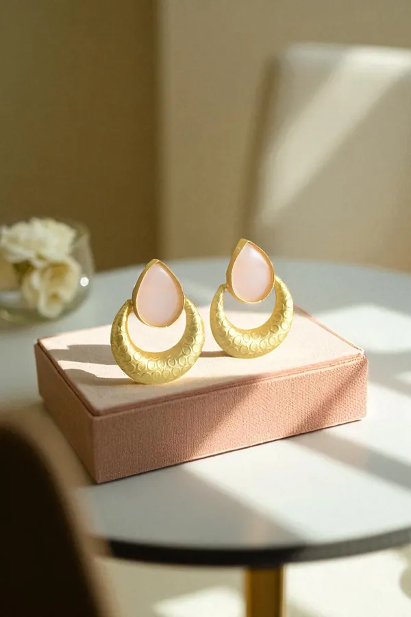 Premium_Pink_Stone_Based_Earring