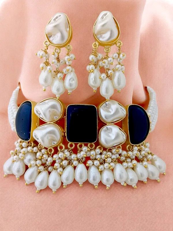Premium_Quality_Designer_Blue_Peral_Choker_Necklace_Set