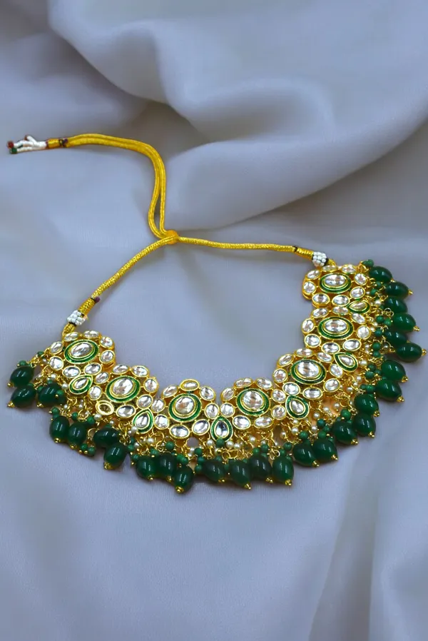 Mahatri Sons Premium Quality Necklace set with Earrings and Maang tikka Price in India Buy Mahatri Sons Premium Quality Necklace set with Earrings and Maang tikka online at undefined