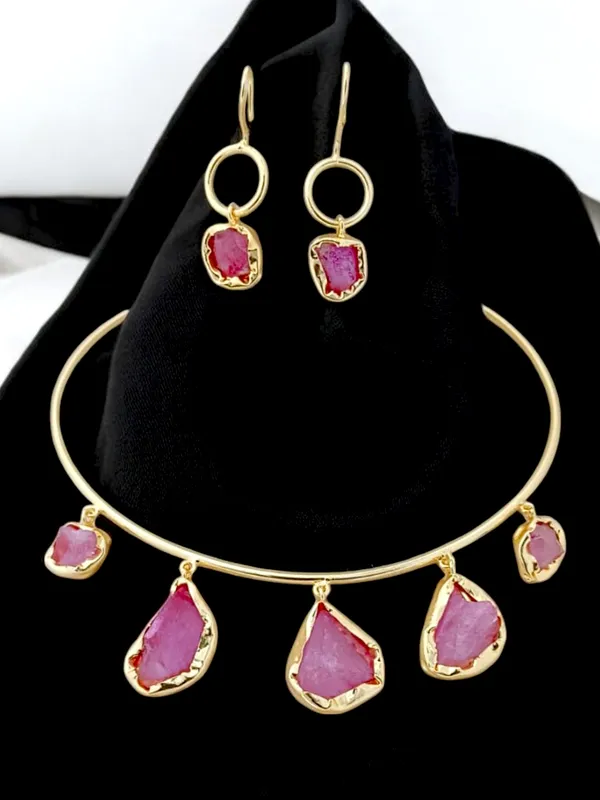 Premium_Quality_Semi_Precious_Stone_Necklace_set_with_Earring_Set_for_Women