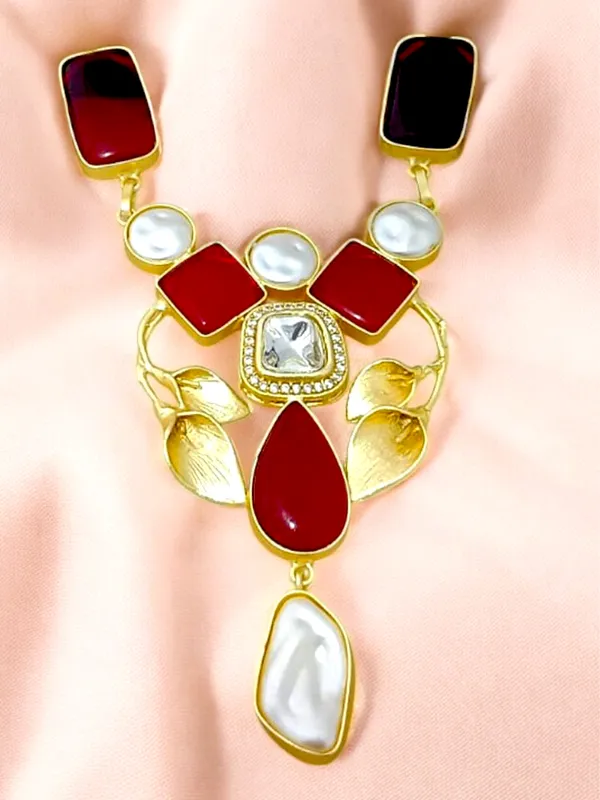Premium_Quality_Semi_Precious_Stone_Necklace_set_with_Earring_Set_for_Women