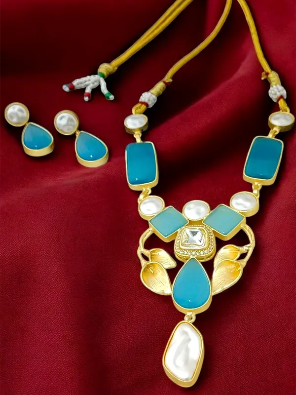 Premium_Quality_Semi_Precious_Stone_Necklace_set_with_Earring_Set_for_Women