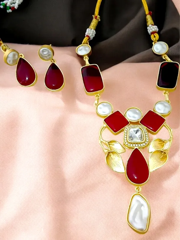 Premium_Quality_Semi_Precious_Stone_Necklace_set_with_Earring_Set_for_Women