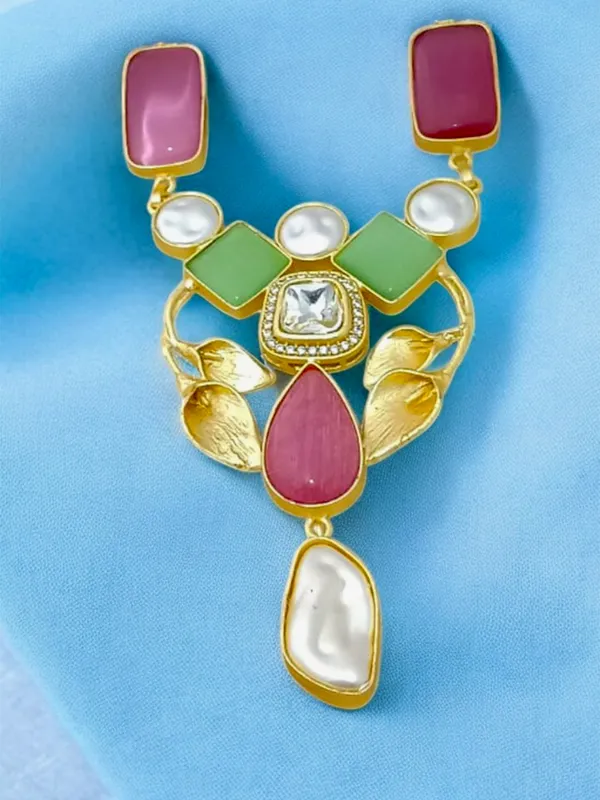 Premium_Quality_Semi_Precious_Stone_Necklace_set_with_Earring_Set_for_Women