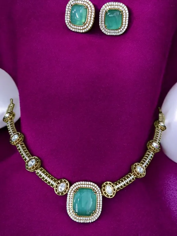 Premium_Quality_Teal_Ad_stone_Necklace