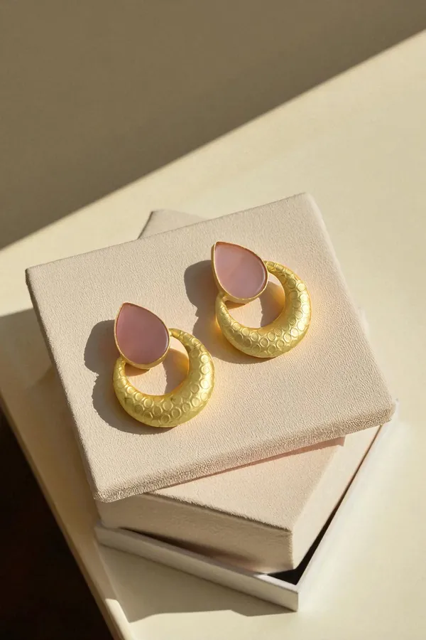 Premium_Rani_Pink_Stone_Based_Earring