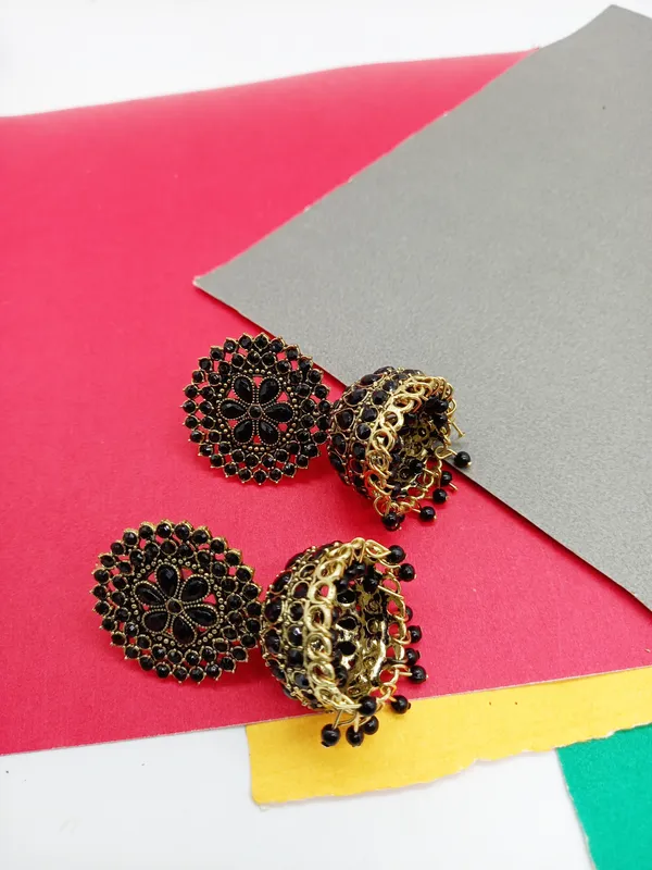 Stylish_Black_Jhumki_For_Girls_And_Women