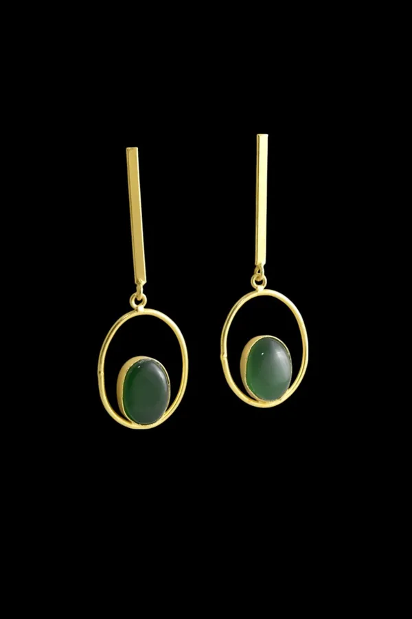 Trendy_Premium_Green_Stone_Based_Earring_for_Her