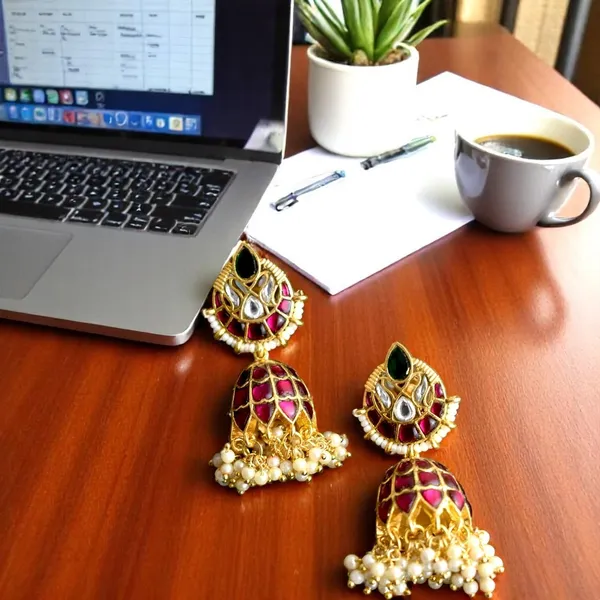 Trendy_Premium_Hand_Made_Meena_Kari_Jhumki_Earring_for_Marriage_Season
