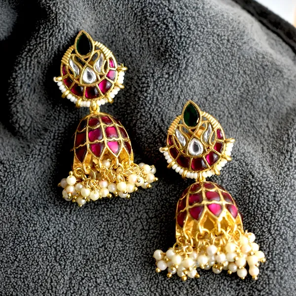 Trendy_Premium_Hand_Made_Meena_Kari_Jhumki_Earring_for_Marriage_Season