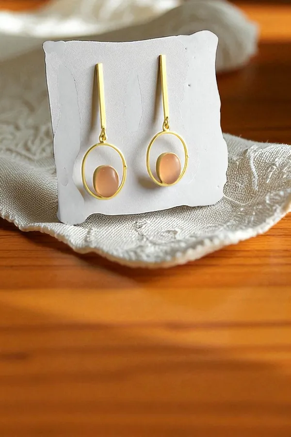 Trendy_Premium_Peach_Stone_Based_Earring_for_Her