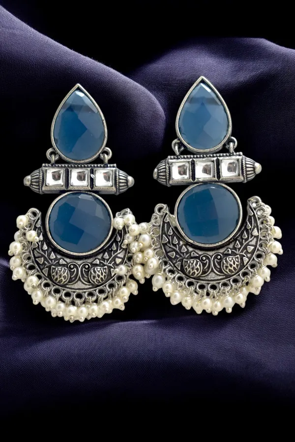 Unique_Blue_Stone_Earrings