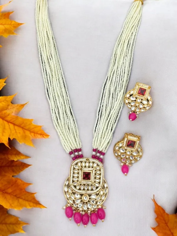 Trendy_Pearl_Rani_Dark_Pink_Long_Necklace_Set