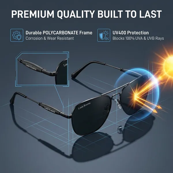 LOUIS_KOUROS_Black_Tigor_Mirrored,_Night_Vision,_Toughened_Glass_Lens,_UV_Protection_Rectangular,_Wayfarer,_Retro_Square_Sunglasses_(57)_(For_Men_&_Women,_Black)