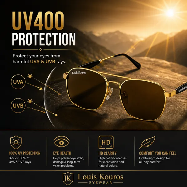 LOUIS_KOUROS__Brown_Mirrored,_UV_Protection,_Night_Vision,_Toughened_Glass_Lens,_UV_Protection,_Riding_Glasses_Retro_Square,_Wayfarer_Sunglasses_(57)__(For_Men_&_Women,_Brown)