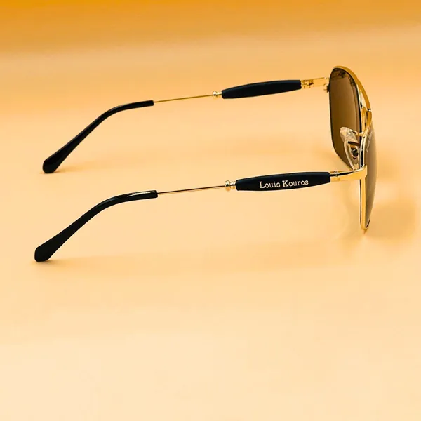 LOUIS_KOUROS__Brown_Mirrored,_UV_Protection,_Night_Vision,_Toughened_Glass_Lens,_UV_Protection,_Riding_Glasses_Retro_Square,_Wayfarer_Sunglasses_(57)__(For_Men_&_Women,_Brown)