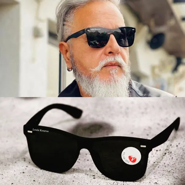 Louis Kouros Black Spugb Square Sunglasses Price in India Buy