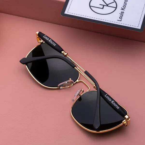LOUIS_KOUROS_Black_Tigor_Mirrored,_Night_Vision,_Toughened_Glass_Lens,_UV_Protection_Rectangular,_Wayfarer,_Retro_Square_Sunglasses_(57)_(For_Men_&_Women,_Black)
