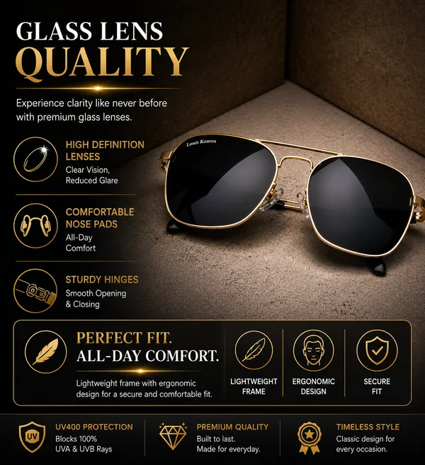 LOUIS_KOUROS_Black_Tigor_Mirrored,_Night_Vision,_Toughened_Glass_Lens,_UV_Protection_Rectangular,_Wayfarer,_Retro_Square_Sunglasses_(57)_(For_Men_&_Women,_Black)
