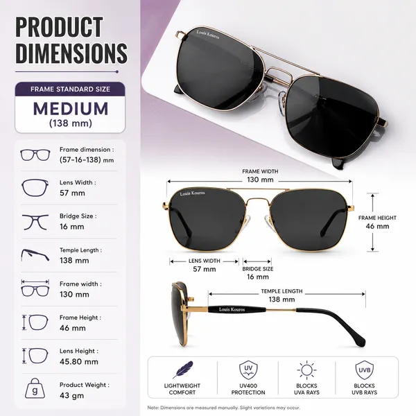 LOUIS_KOUROS_Black_Tigor_Mirrored,_Night_Vision,_Toughened_Glass_Lens,_UV_Protection_Rectangular,_Wayfarer,_Retro_Square_Sunglasses_(57)_(For_Men_&_Women,_Black)