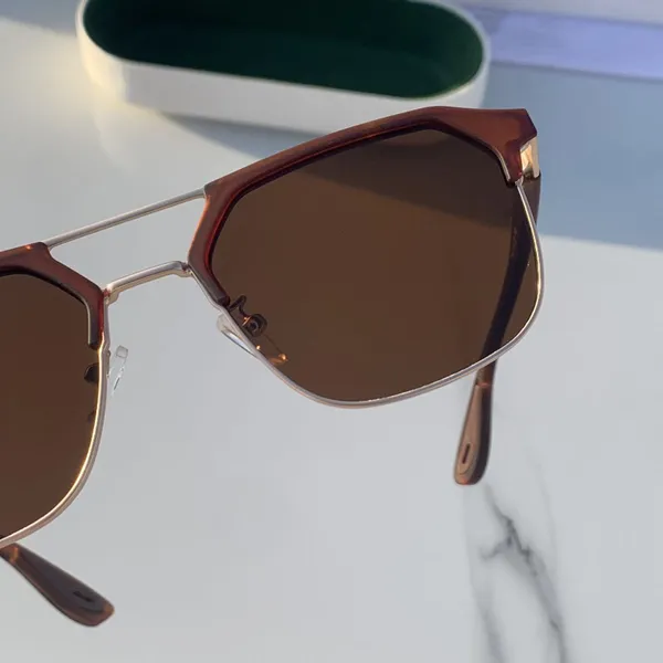 LOUIS_KOUROS__Brown_Milano_Polarized_Lens,_UV_Protection,_Night_Vision,_Rectangular,_Square,_Retro_Square,_Wayfarer_Sunglasses_(55)__(For_Men_&_Women,_Brown)