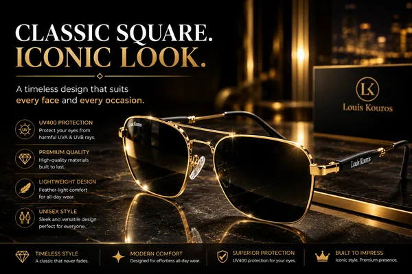 LOUIS_KOUROS_Black_Tigor_Mirrored,_Night_Vision,_Toughened_Glass_Lens,_UV_Protection_Rectangular,_Wayfarer,_Retro_Square_Sunglasses_(57)_(For_Men_&_Women,_Black)