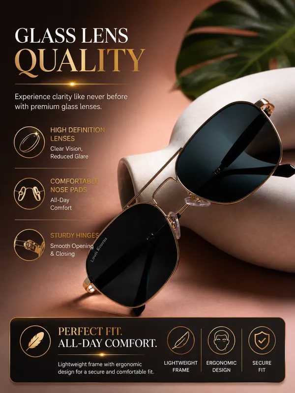 LOUIS_KOUROS_Black_Tigor_Mirrored,_Night_Vision,_Toughened_Glass_Lens,_UV_Protection_Rectangular,_Wayfarer,_Retro_Square_Sunglasses_(57)_(For_Men_&_Women,_Black)
