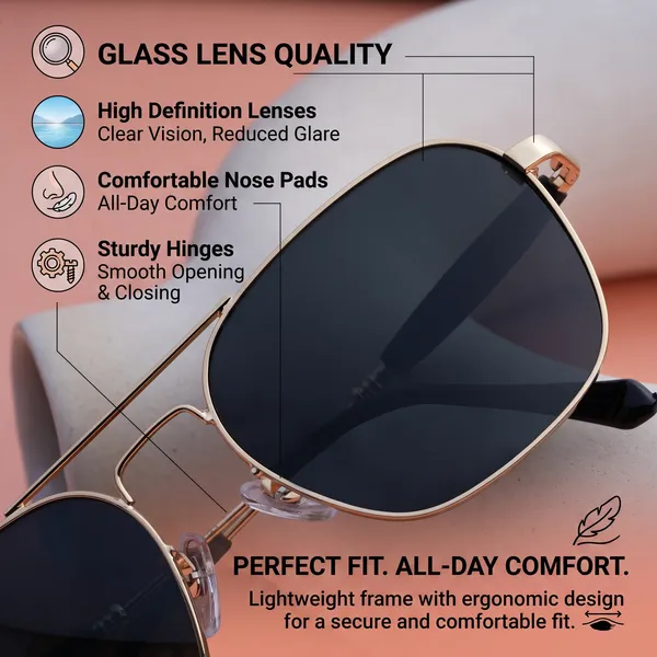 LOUIS_KOUROS_Black_Tigor_Mirrored,_Night_Vision,_Toughened_Glass_Lens,_UV_Protection_Rectangular,_Wayfarer,_Retro_Square_Sunglasses_(57)_(For_Men_&_Women,_Black)