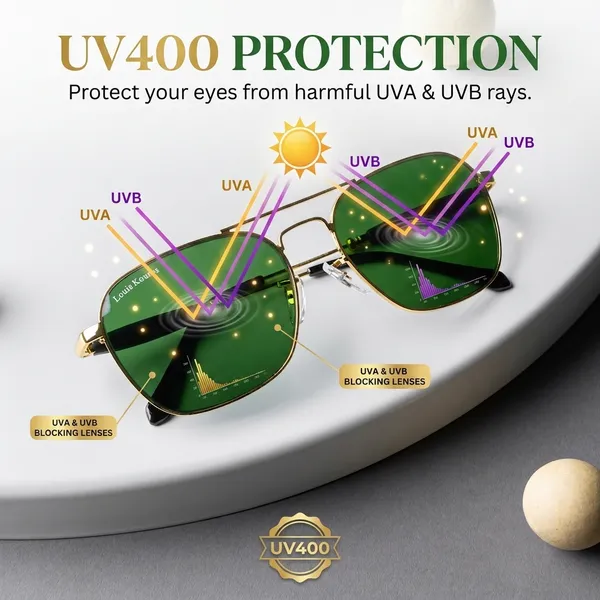 LOUIS_KOUROS__Green_Tigor_Mirrored,_UV_Protection,_Night_Vision,_Toughened_Glass_Lens,_UV_Protection,_Riding_Glasses_Retro_Square,_Wayfarer_Sunglasses_(57)__(For_Men_&_Women,_Green)