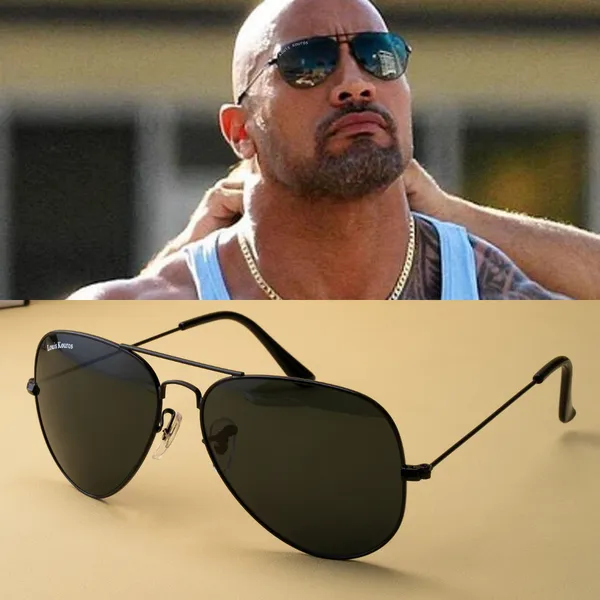 LOUIS_KOUROS__Black_Armstoner_Mirrored(Glass),_UV_Protection,_Toughened_Glass_Lens,_UV_Protection,_Night_Vision,_Aviator_Sunglasses_(62)__(For_Men_&_Women,_Black)