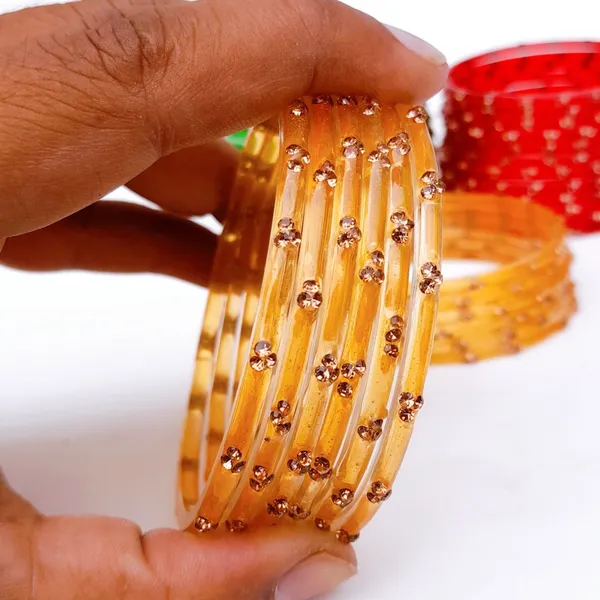 Laal_Amrood_Glass_Bangles_Set_For_Women_&_Girls_|_Stylish_&_Glossy_Finished_Glass_Bangles_|_Zircon_Stone_Women's_Bangles_|_Daily_Use/Office/Wedding_Bangles_-_Set_of_36