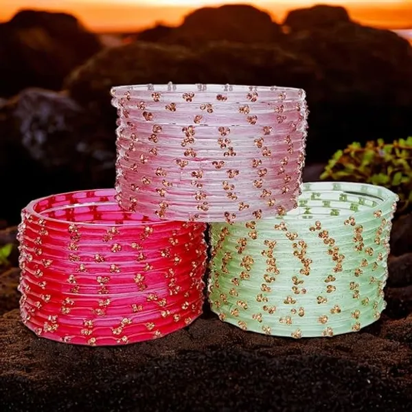 Laal_Amrood_Glass_Bangles_Set_For_Women_&_Girls_|_Stylish_&_Glossy_Finished_Glass_Bangles_|_Zircon_Stone_Women's_Bangles_|_Daily_Use/Office/Wedding_Bangles_-_Set_of_36