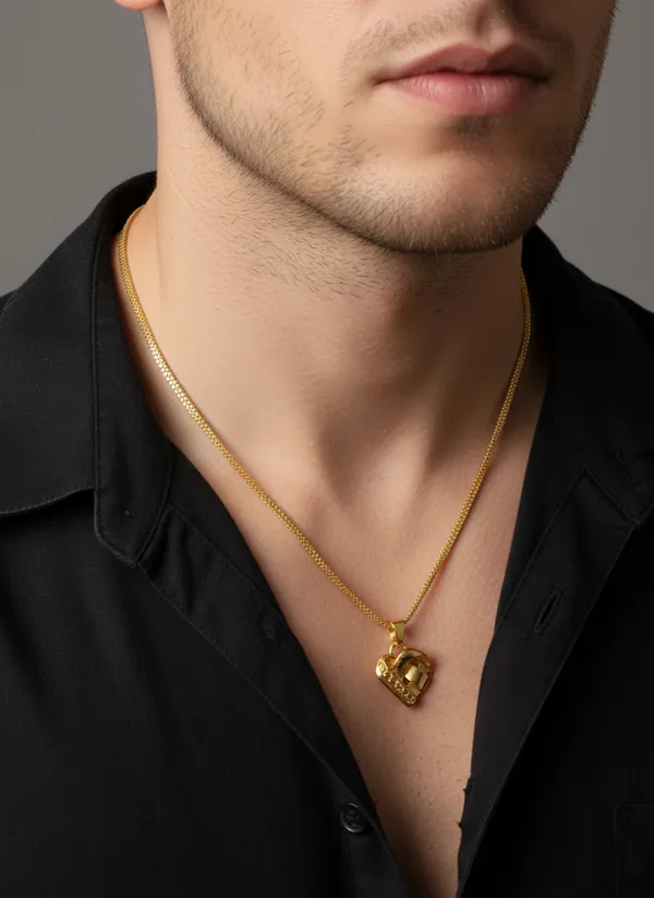 Gold-Plated_Dotted_Box_Chain_with_Abstract_Heart_Pendant