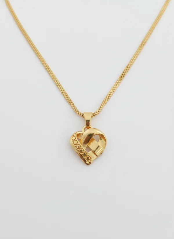 Gold-Plated_Dotted_Box_Chain_with_Abstract_Heart_Pendant