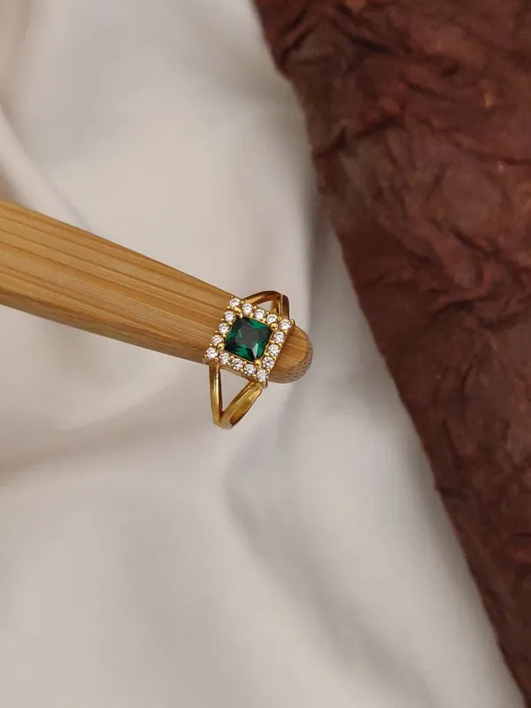 3_Pcs_Of_High_Gold_Plated_Anamika_Adjustable_diamond_rings_For_women