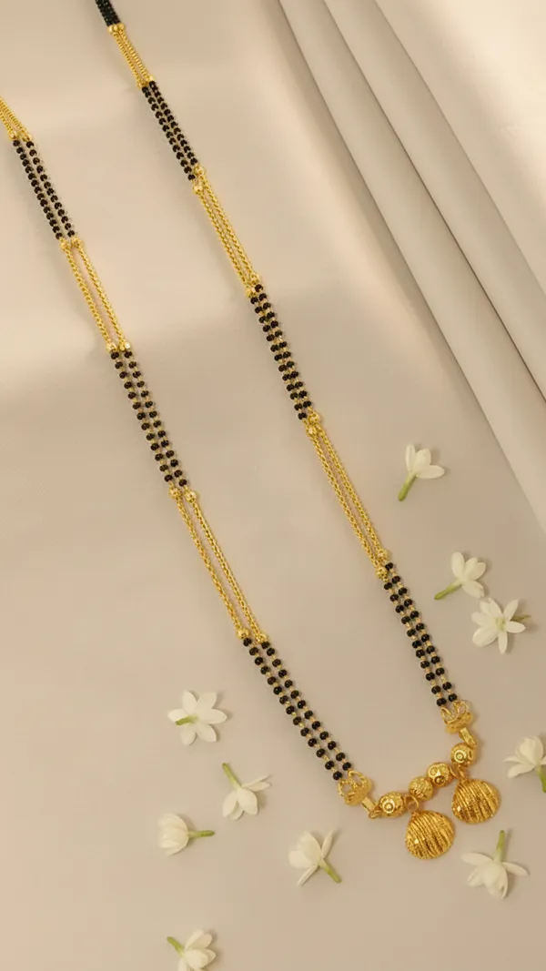 Gold_Traditional_Double-String_Mangalsutra_with_Textured_Vati_Pendant