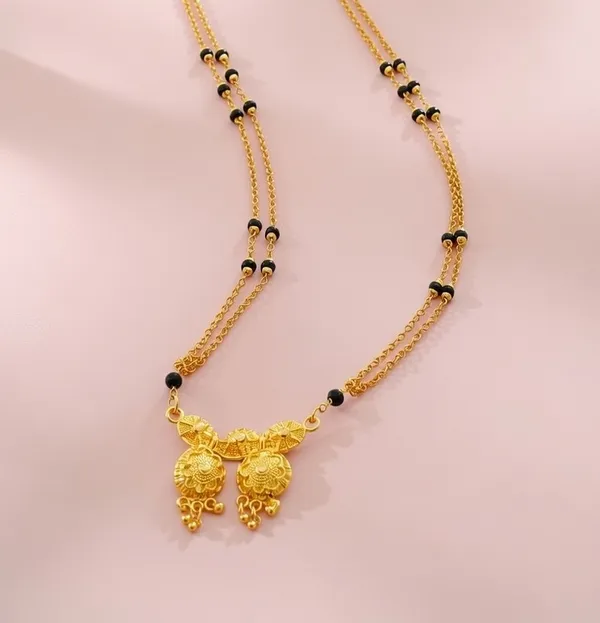 Antique_Finish_Gold-Plated_Double_Layer_Filigree_Necklace