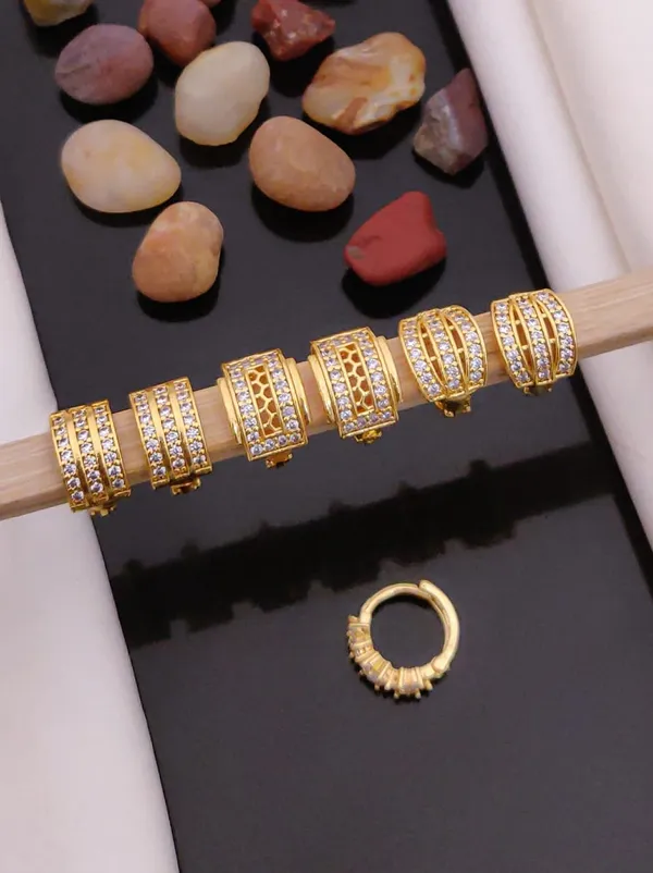 Gold_plated_Bali_Earrings_combo_of_3_Pairs