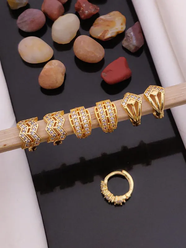 Gold_plated_Bali_Earrings_combo_of_3_Pairs