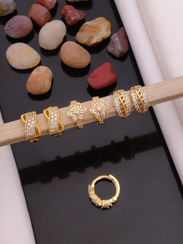 Gold_plated_Bali_Earrings_combo_of_3_Pairs
