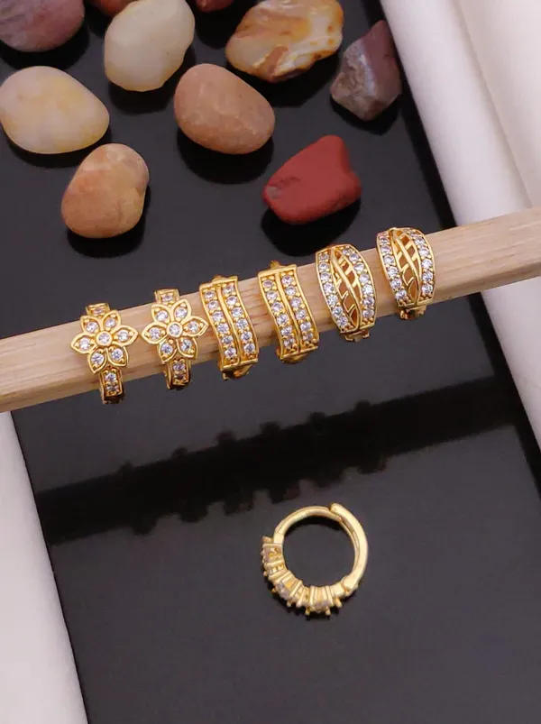 Gold_plated_Bali_Earrings_combo_of_3_Pairs