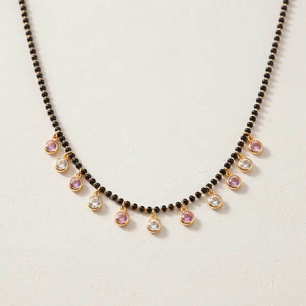 Black_Beaded_Mangalsutra_Necklace_with_Pink_&_White_Stones_for_Women_|_Gold_Plated_Traditional_Mangalsutra_|_Daily_Wear_Jewellery