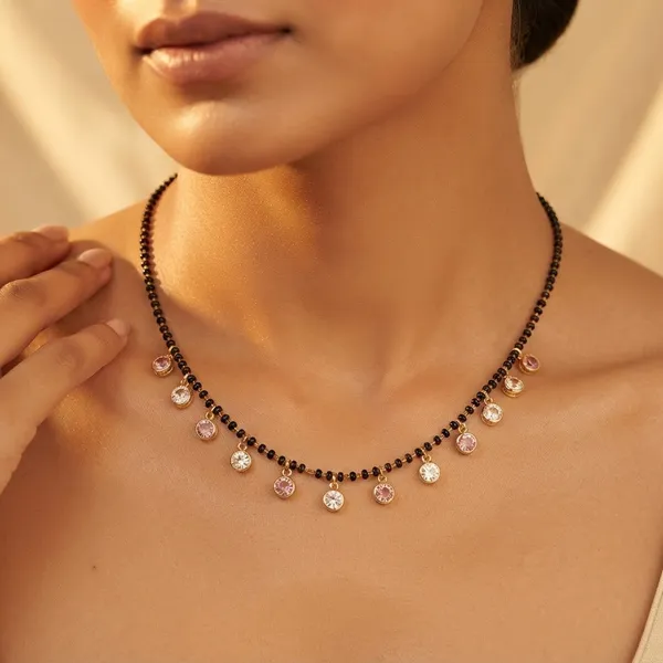 Black_Beaded_Mangalsutra_Necklace_with_Pink_&_White_Stones_for_Women_|_Gold_Plated_Traditional_Mangalsutra_|_Daily_Wear_Jewellery