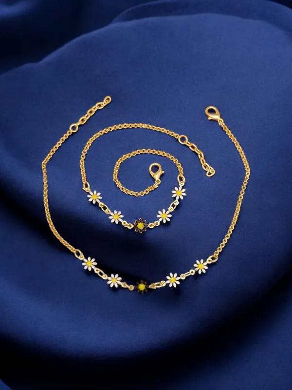Charming_Daisy_Enamel_Anklet_Set