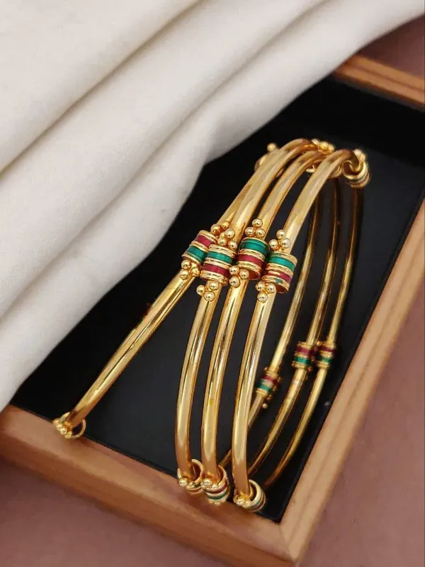 Classic_Gold-Tone_Bangle_with_Meenakari_Accents_(Set_of_4_Bangles)