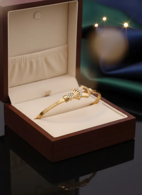 Contemporary_Gold_Open-Cuff_Kada_Bangle_with_Floral_Stone_Accents